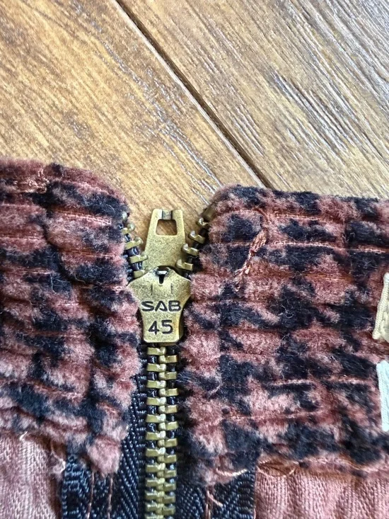 Urban Outfitters Houndstooth Mini Skirt Brown Pink Black Size S - Picture 3 of 5